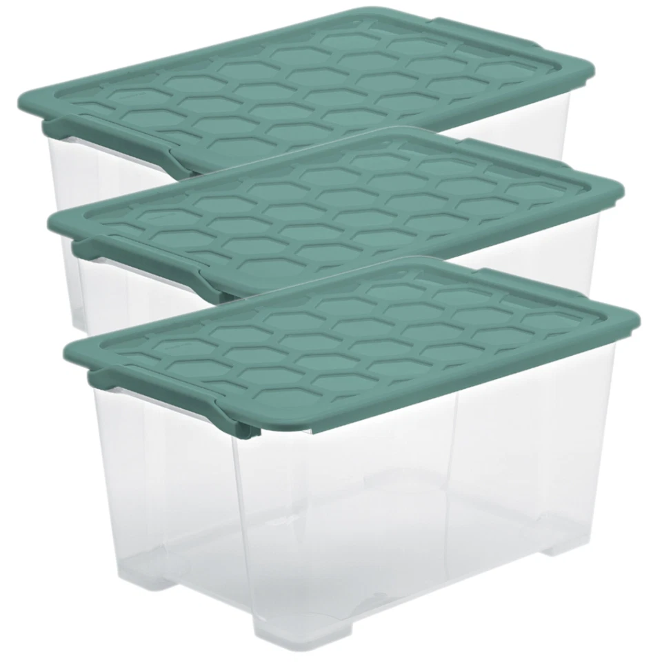 ROTHO Aufbewahrungsbox 44L Evo Total Kunststoffbox mit Deckel Stapelbox Box - Bild 1 von 1