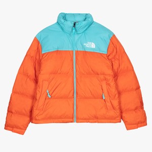北面橙色羽绒外套男| eBay
