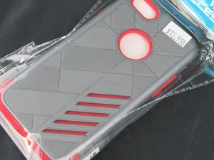 Funda iPhone 7 - Gris/Rojo, Carcasa Rígida, Protección Antigolpes - Imagen 1 de 3