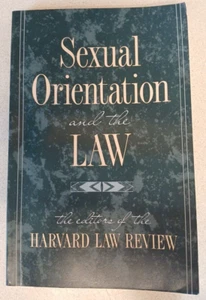 SEXUAL ORIENTATION AND THE LAW By Harvard Law Review 1990 - Picture 1 of 5
