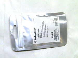 New sealed radioshack gold series audio y-adapter 2740883 274-883 - Picture 1 of 2
