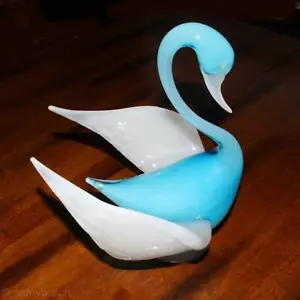MASTERPIECE Signed Swan MURANO 🇮🇹 GULIANO MIAN Alabastro Sommerso ArT GLaSs Lg - Picture 1 of 12