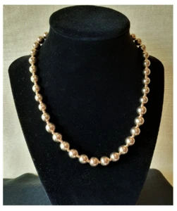 Seamless Bright Bead 3mm-14mm 14kt Gold Filled Graduated Necklace 16" - Gold - Picture 1 of 5