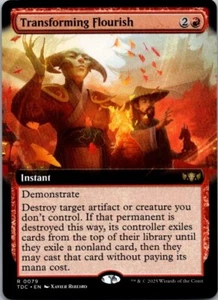 Transforming Flourish (Extended Art) Commander: Tarkir: Dragonstorm MTG NM - Picture 1 of 2