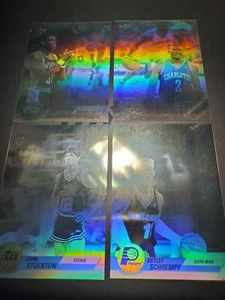 Lot (4) 1992 UD Basketball Holograms Stockton Robinson Schrempf Larry Johnson - Picture 1 of 1