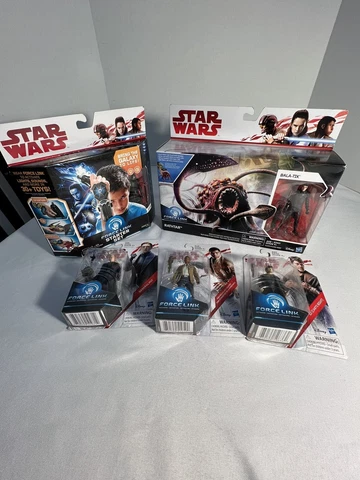 Star Wars Lot of 5. Force Link Starter, Rathtar,Bala-Tik, Kylo Ren,Finn,DJ, Hux Cover