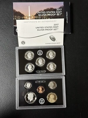 2017 United States Mint 10-piece Silver Proof Set W/CoA - Image 1 of 4