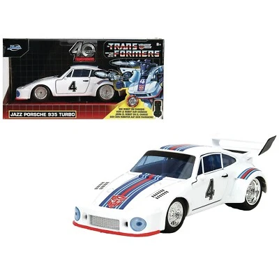 Jada Toys Transformers G1 Jazz 1976 Porsche 935 Hollywood Rides fundido a presión 1:32 Foto 1 de 4