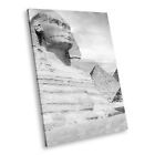 SC495 Black White Portrait Canvas Picture Print Large Wall Art Sphinx Egypt