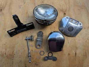 1981 HARLEY DAVIDSON SPORTSTER 1000 HEADLIGHT W/MOUNT AND HORN MISC - Picture 1 of 18