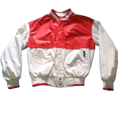 VTG Members Only 80S 90s Colorblocking Reversible Windbreaker Zipper Jacket Sz L - Image 1 of 4