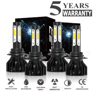 For Honda Civic Sedan 4-Door 2004-2015 10000K LED Headlights Bulbs Hi/Lo Lights - Picture 1 of 12
