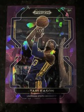 2022-23 Panini Prizm Draft Picks Tari Eason /149 Purple Cracked Ice Rockets RC!