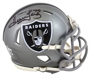 Raiders Howie Long Authentic Signed Flash Speed Mini Helmet BAS Witnessed - Picture 1 of 2
