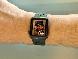 Apple Watch Series 3 38mm Nike GPS+Cellular Black - Picture 1 of 9