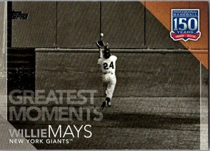2019 Topps Update Series - 150 Years Greatest Moments Willie Mays #150-52 - Picture 1 of 2