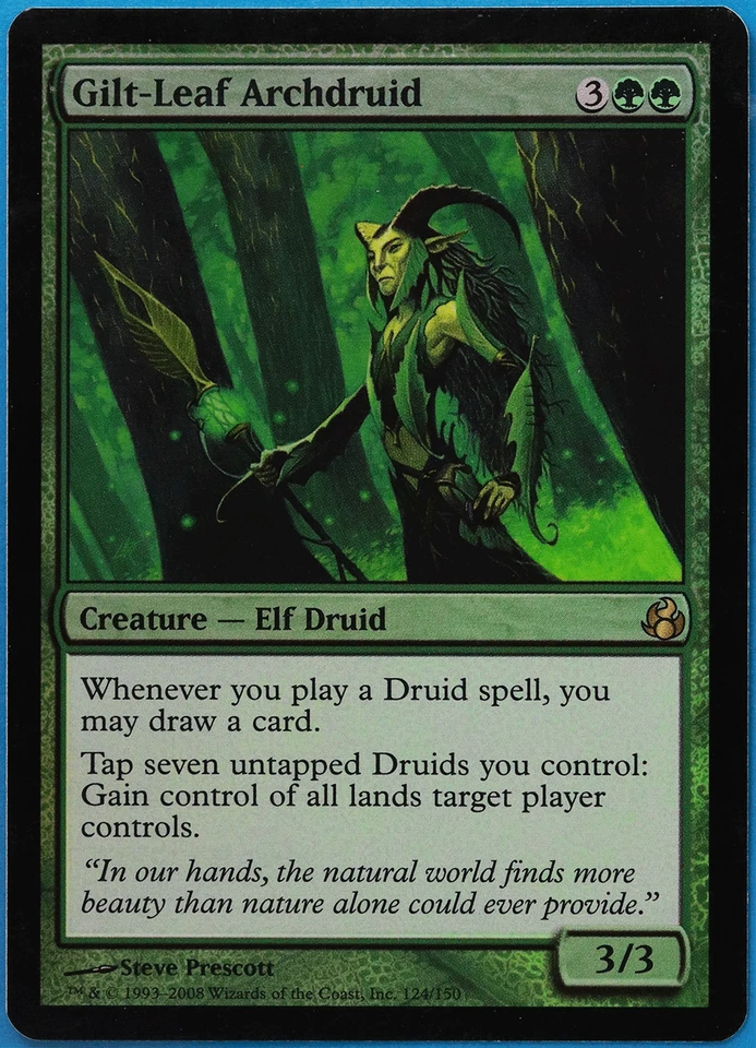 Gilt-Leaf Archdruid FOIL Morningtide PLD Green Rare CARD (498131) ABUGames - Image 1 of 2