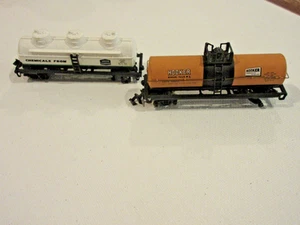 2 vagones de tren de juguete vagones cisterna escala N - Imagen 1 de 3