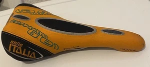 Bicicleta de Carretera Selle Italia Flite Titanio Vintage 10 Velocidades Fixie Cuero Naranja - Imagen 1 de 7