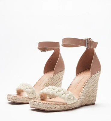 Dolce Vita Nilton Wedge Heel Gold Multi Leather Sandal Espadrille Size 9.5 NEW - Image 1 of 4