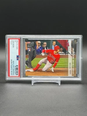 2018 Topps Now Shohei Ohtani Rookie Japanese #72J PSA 10 - Image 1 of 3
