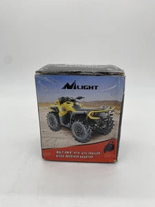 Bolt 2 Inch Rear Trailer Hitch Receiver Kit for ATV UTV Rear Bumper Tow Hook - Picture 1 of 10