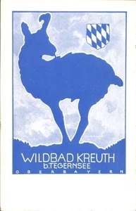 Wappen Ak Wildbad Kreuth am Tegernsee Oberbayern, Gemse - 4672407 - Picture 1 of 2