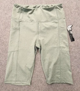 Pantaloncini donna Elves verdi Activewear taglia M vita elastica nuovi con etichetta - Foto 1 di 7