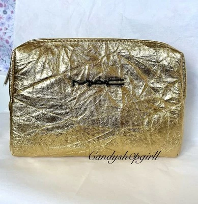 NUEVA Bolsa de Maquillaje MAC Dorada Edición Limitada Bolsa de Cosméticos Foto 1 de 4