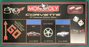 Monopoly Corvette 50th Anniversary Collector's Edition (2002) Game - Complete - Picture 1 of 9