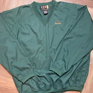 Vintage Foursome Augusta Golf Men's Pullover Windbreaker V Neck Jacket Green L - Picture 1 of 8