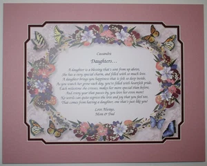 DAUGHTERS Personalized Poem ** Birthday Gift Idea **L@@K** - Picture 1 of 1