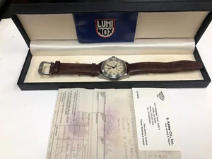 Rare Luminox Series 800 Field Watch 40mm 200 Meters Beige Dial - Picture 1 of 6