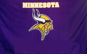 Football Minnesota Vikings Flag 3 X 5 - Picture 1 of 1