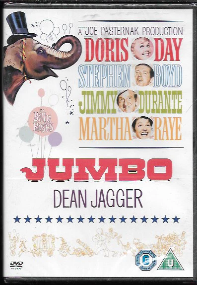 JUMBO GENUINE R2 DVD DORIS DAY JIMMY DURANTE STEPHEN BOYD NEW/SEALED - Image 1 of 1