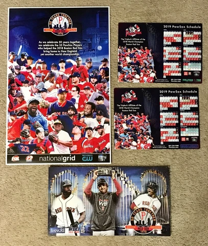 Pawtucket Red Sox to Boston Red Sox 2018 World Series Champions Celebration Lot Cover