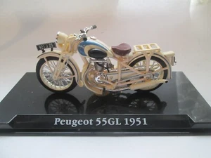 PEUGEOT 55GL 1951 1-24 SCALE ATLAS EDITIONS MOTORCYCLE MODEL - Picture 1 of 3