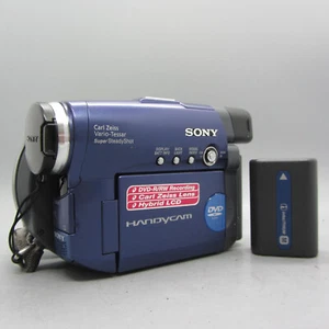 Sony Handycam DCR-DVD91E Handheld Mini DVD Camcorder Blue Tested - Picture 1 of 10