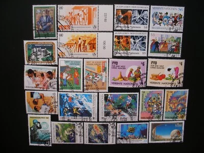 United Nations 1987/90-Vienna, Austria-34 Stamps & 2 SS CTO, Never Hinged, VF - Image 1 of 4