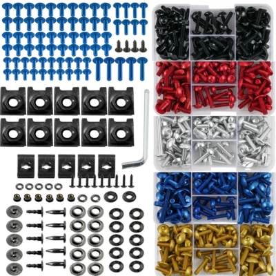 Juego de tornillos de carrocería de carenado universal para Honda CBR Yamaha Kawasaki  Foto 1 de 4