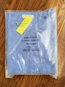Scrubs Set Medical Uniform Scrubs Top and Pants Blue, Pink, Forest Green - Picture 1 of 8