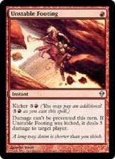UNSTABLE FOOTING FOIL Zendikar MTG Magic the Gathering Cards DJMagic