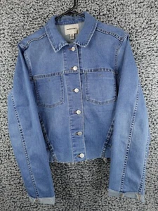 Industry Republic Damen Denim Trucker Jacke mit Knopfleiste Größe L mittlere Waschung - Bild 1 von 11