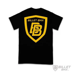 BILLET BMX SHIELD LOGO T-SHIRT GOLD - Picture 1 of 8