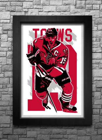 JONATHAN TOEWS art print/poster CHICAGO BLACKHAWKS FREE S&H! JERSEY D8 Cover