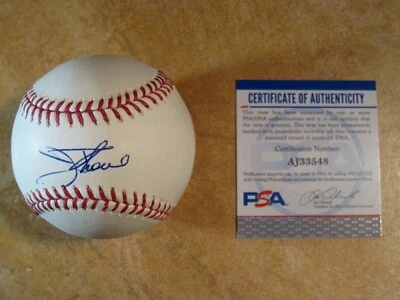 JIM THOME SIGNED AUTOGRAPHED RAWLINGS OFFICIAL MAJOR LEAGUE BALL PSA/DNA - Image 1 of 4