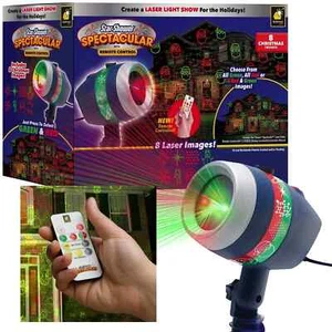 Star Shower Spectacular Christmas Light Show w Remote, AS-SEEN-ON-TV, 8 Holiday - Picture 1 of 6