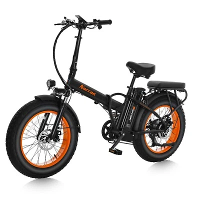 Narrak Fat Tire 20" x 4.0 Folding Electric Bike 48V 13Ah 1100W Peak Power - Image 1 of 4