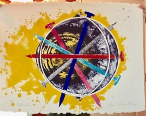 JAMES ROSENQUIST   "ECHO PALE" IN COLORS  ORIG. LTD. ED. SIGNED BON A TIRER - Picture 1 of 8
