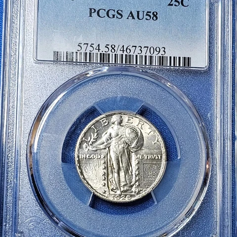 1926 Standing Liberty Quarter PCGS AU58 Cover